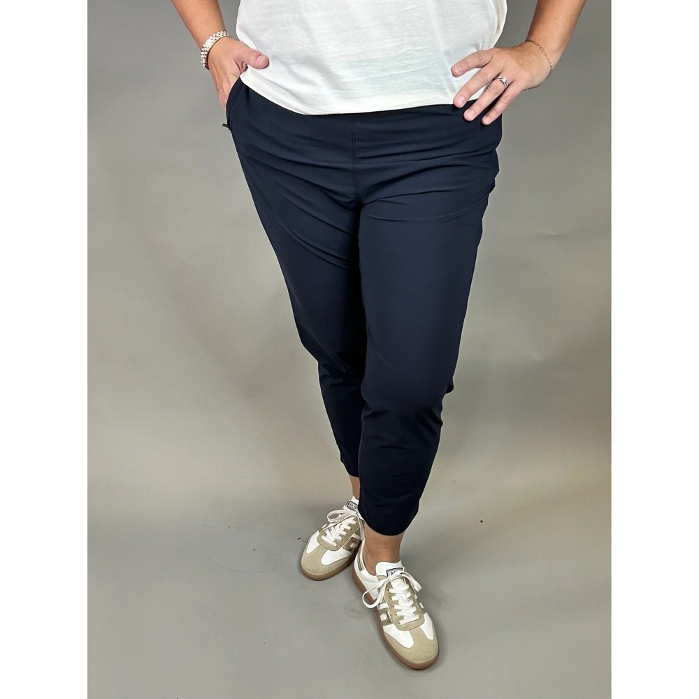 Velocity Navy Blue Active Jogger Pants Womens Medium QB3915 Elastic Waist Pocket